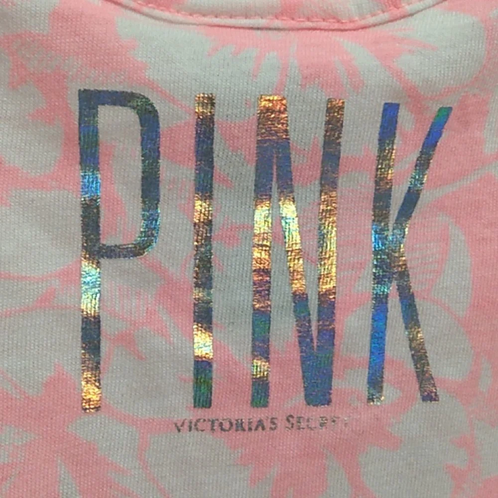 (X-63) SALE! NWT PINK Victoria's Secret 2013 Tank Sz.S Oversized - Picture 6 of 9